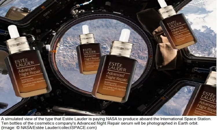 Estée Lauder paying NASA for skincare photoshoot on space station